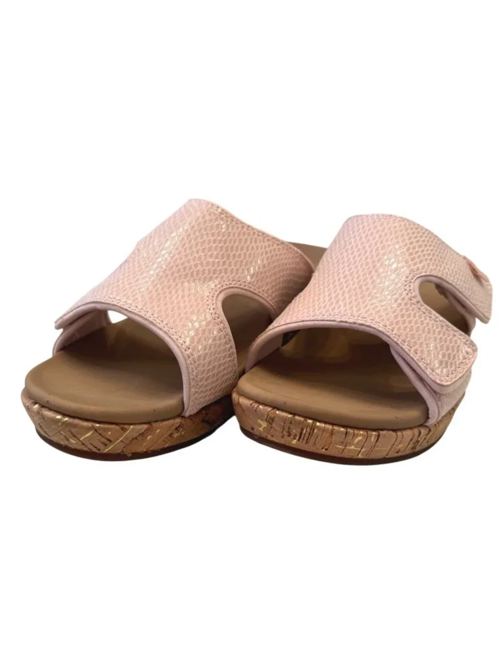 Waco Camille Pale Blush Size 8 Spenco Slip On Sandal NWB